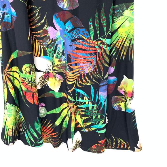 Attitudes By Renee Maxi Dress Womens Size Large Floral Print Sleeveless NEW - Picture 4 of 6